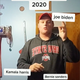 Still from a video showing man using a finger gun to shoot name of presidential candidate Joe Biden